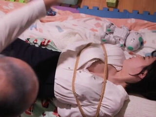 Japanese MILF Does Bondage With Stepdaddy.