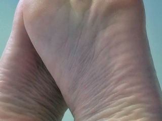 Slutty girl foot fetish with masturbation