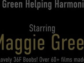 'Tits Tutoring! XXL XXL-chested Maggie Green training Harmonie Marquis How To jizm!'