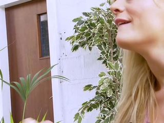 Horny ash-blonde waiting to taste new cum - uncensored XXX!