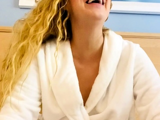 Amateur blondie solo anal masturbation