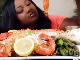 Food porno. Jaws broad. Tongue Out. Asmr Eaters six