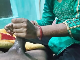 Indian desi housewife Aunty plowed by youthful fledgling son in rear end-fashion total Hindi audio