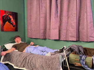 Busty ink babe gets pounded by grandpa