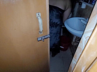 My stepsister was taking a shower with the door open and I was peeking in.