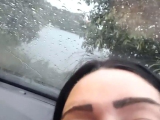 Mature brunette amateur giving a great POV blowjob