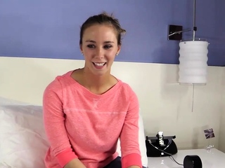 Victoria is about to give us her first anal!