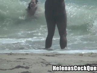 'Eating Lunch and ejaculation From Remot manage electro-hitachi! I taunt naked Beach spycam And inhale a big black cock!!!'