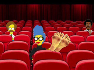 Housewife Mrs. Sinpsom Teases With Dirty Feet. JOI. Tarantino parody.. Cartoon Foot Fetish