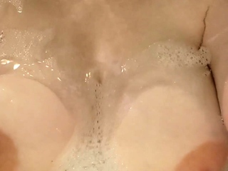 Busty brunette hoe shows off pussy in close up pov style