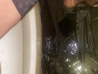 Milfycalla Ep 111 step-mom pees All Over Bathroomand This Is a Fetish That I Like. I Want to watch You with Your cock in Your Han