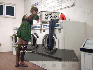 Young neighbour fucks a hot women in laundry