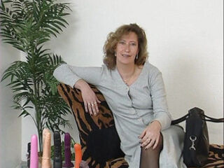 Village queen rides thick dildo