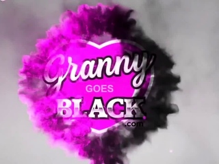 Insane grandmother railing big black cock