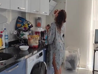 Horny Russian Stepmom Sucks And Rides Step Son's Cock While Dad Is Waiting