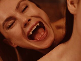 Matty Mila offers her neck to Blonde Vampire Nancy Ace - Sexy Gothic Lesbian Domination with Red Bites