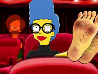 Tarantino Parody. Once Upon Time a... Housewife Mrs Sinpsom Teases with Dirty Feet. Cartoon Foot Fetish