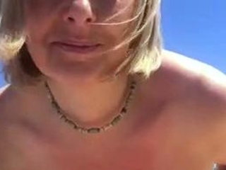 Blonde amateur milf does anal on pov camera 21