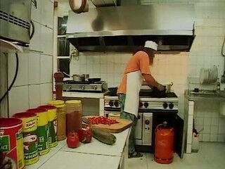 The Busty Beach Mouse Wants to Fuck the Hotel Chef on Vacation. the Tits Bang Through the Kitchen