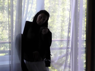 Stepson Spies on Masturbating Milf Through Window