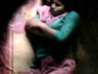 Barishal gal glad milking in her sofa seen by neighbor