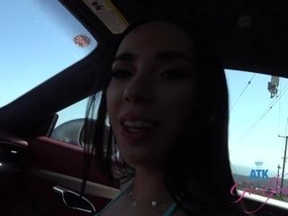 'GFE with pornographic star Gaby Oretga getting frigged and taking salami in her facehole (CAR SEX)'