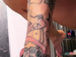 German amateur tattoo milf fucked privately at home