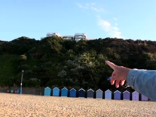 Perfect blond making solo masturbation