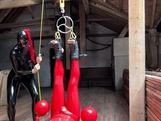 Ass porking porking a redheaded unexperienced whorey cougar in the barn