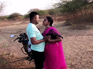 Indian Wife Outdoor Blowjob Licking Fingered and Fucked