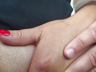 Soaked & Horny - I Finger Myself Hard While My Husband Drives!